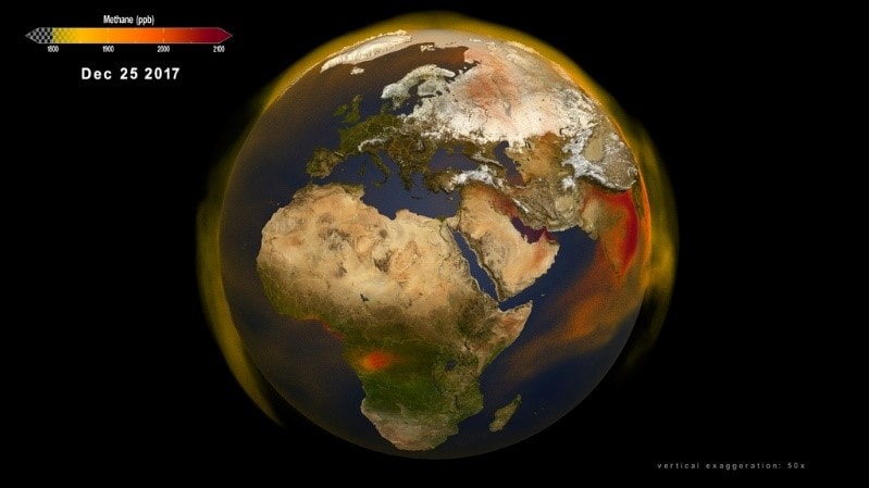 متان در جو زمین